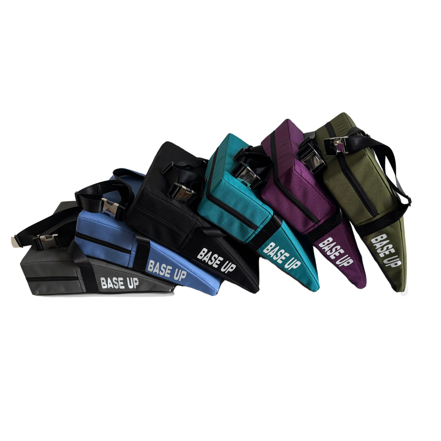 BASE UP PRO | Acroyoga Keilkissen | Kissen für Partner Akrobatik | bei Rückenschmerzen im L-Basing | Reißfester Gurt | Metall Clip Schnalle
