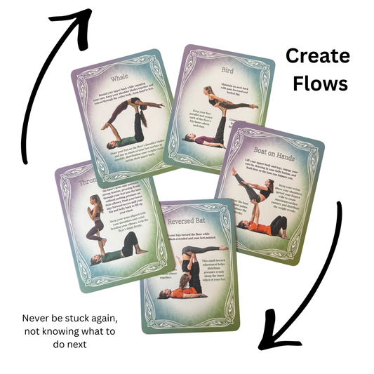 Acrocards | Acroyoga Classics | 53 Acroyoga LBase Poses | Acroyoga Game | Tips from Teachers