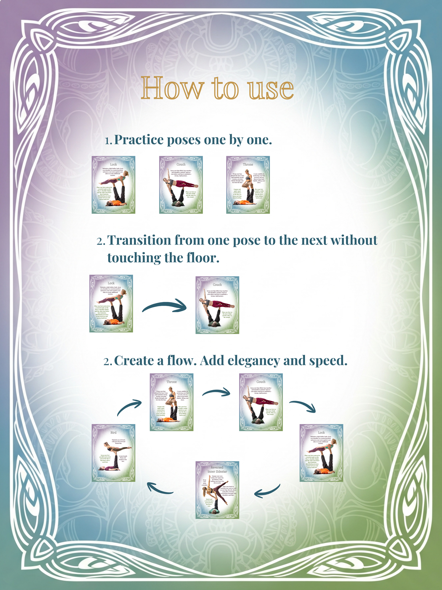 Acrocards | Acroyoga Classics | 53 Acroyoga LBase Poses | Acroyoga Game | Tips from Teachers