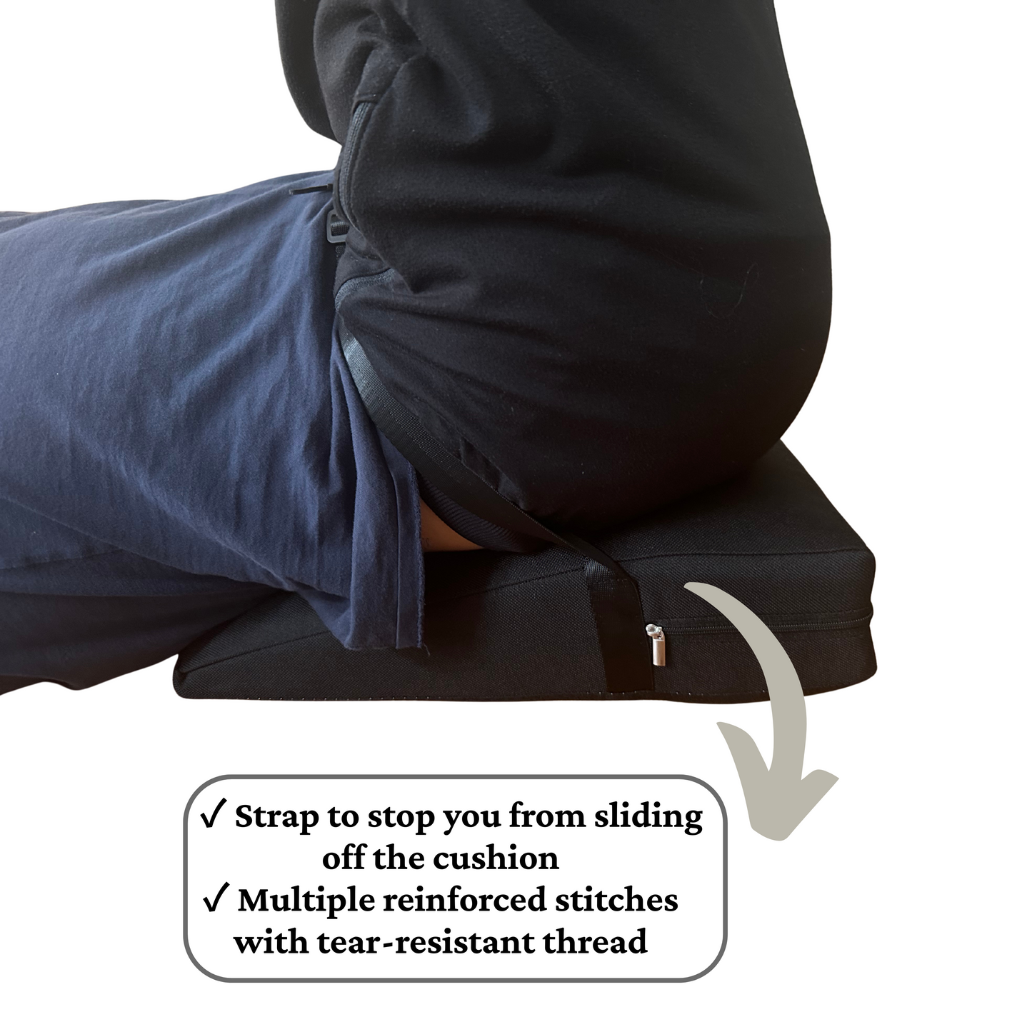 BASE-UP lite | Acroyoga Keilkissen | Base pillow Partner Akrobatik | Bei Rückenschmerzen im L-Basing | Base-up pillow | Reißfester Gurt | Recycled