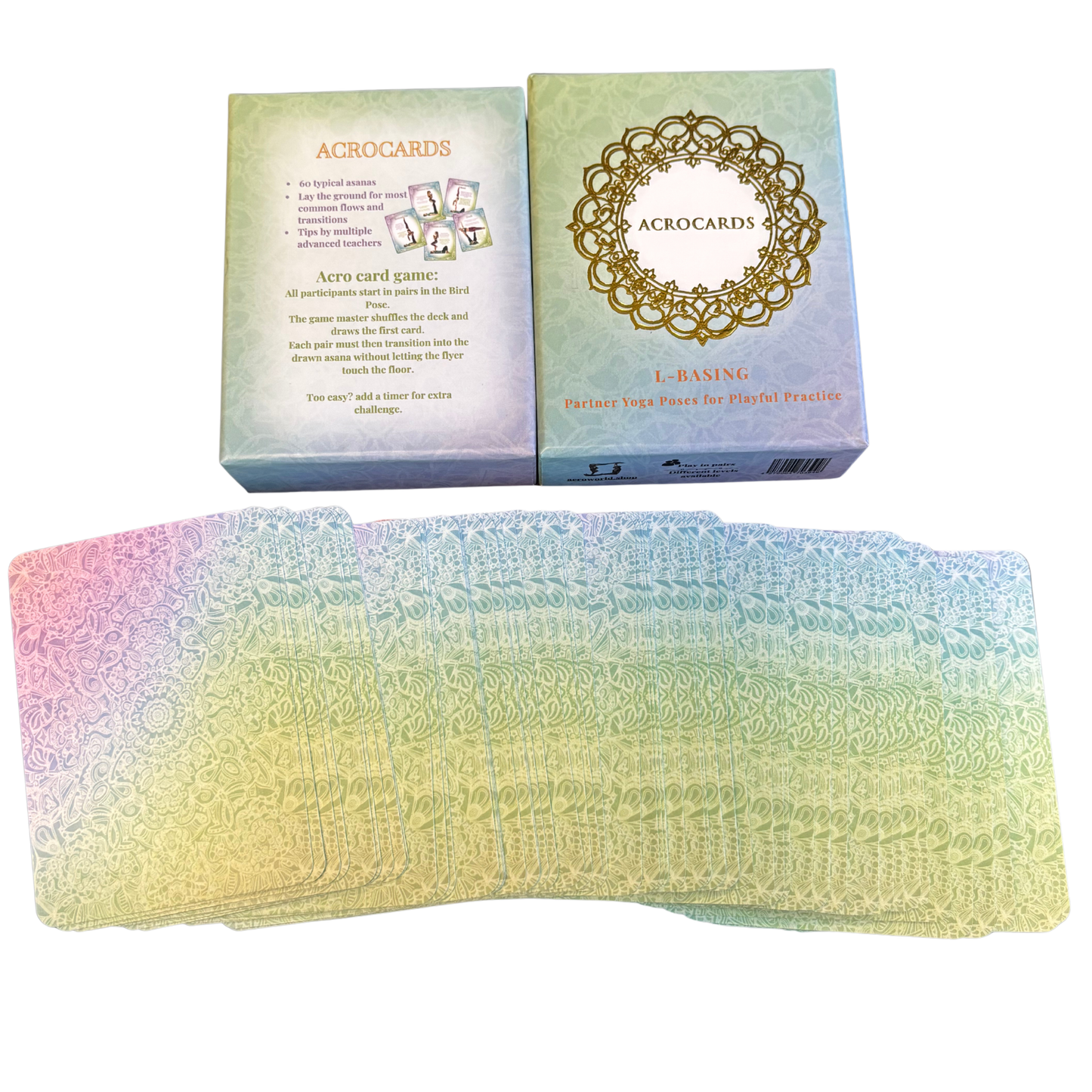 Acrocards | Acroyoga Classics | 53 Acroyoga LBase Poses | Acroyoga Game | Tips from Teachers