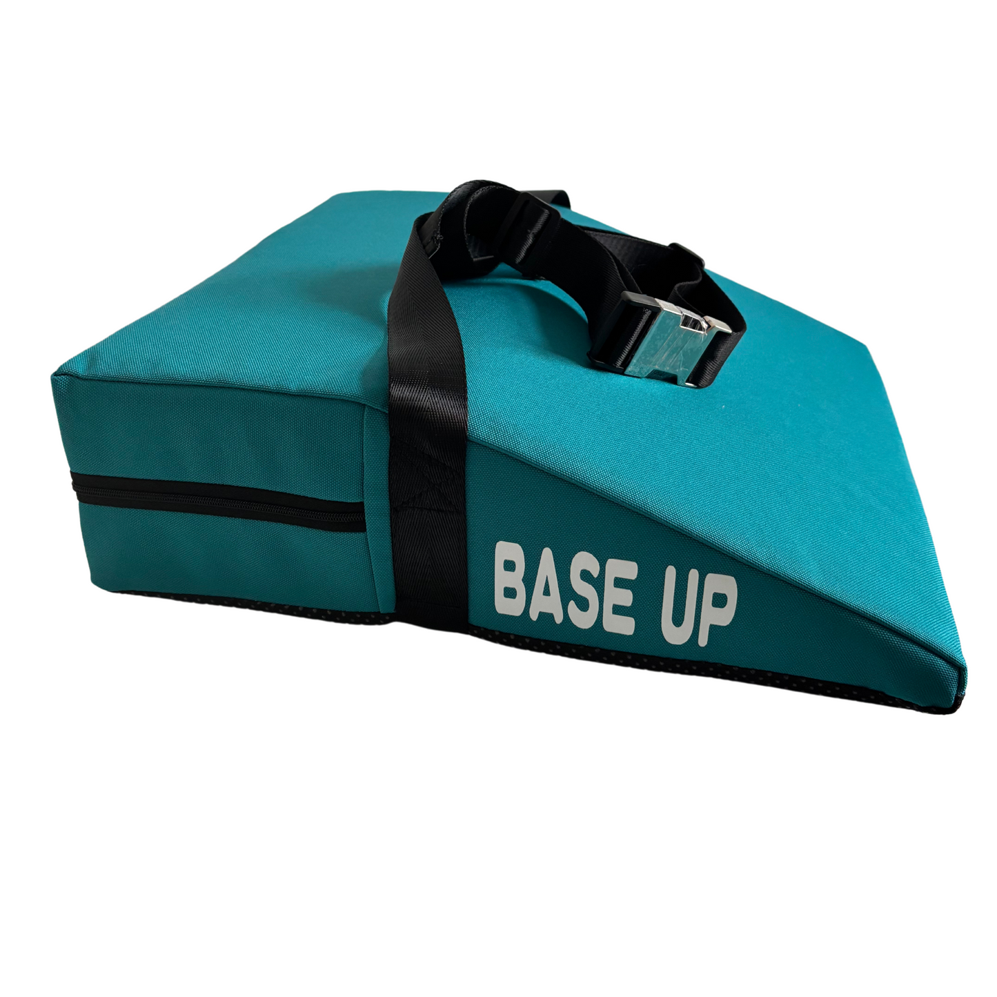 BASE UP PRO | Acroyoga Keilkissen | Kissen für Partner Akrobatik | bei Rückenschmerzen im L-Basing | Reißfester Gurt | Metall Clip Schnalle