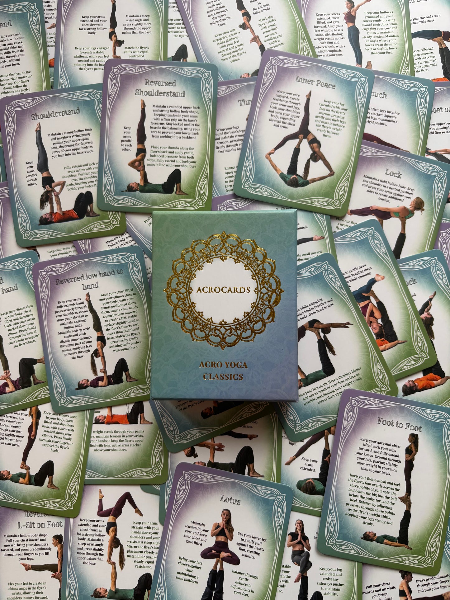 Acrocards | Acroyoga Classics | 53 Acroyoga LBase Poses | Acroyoga Game | Tips from Teachers