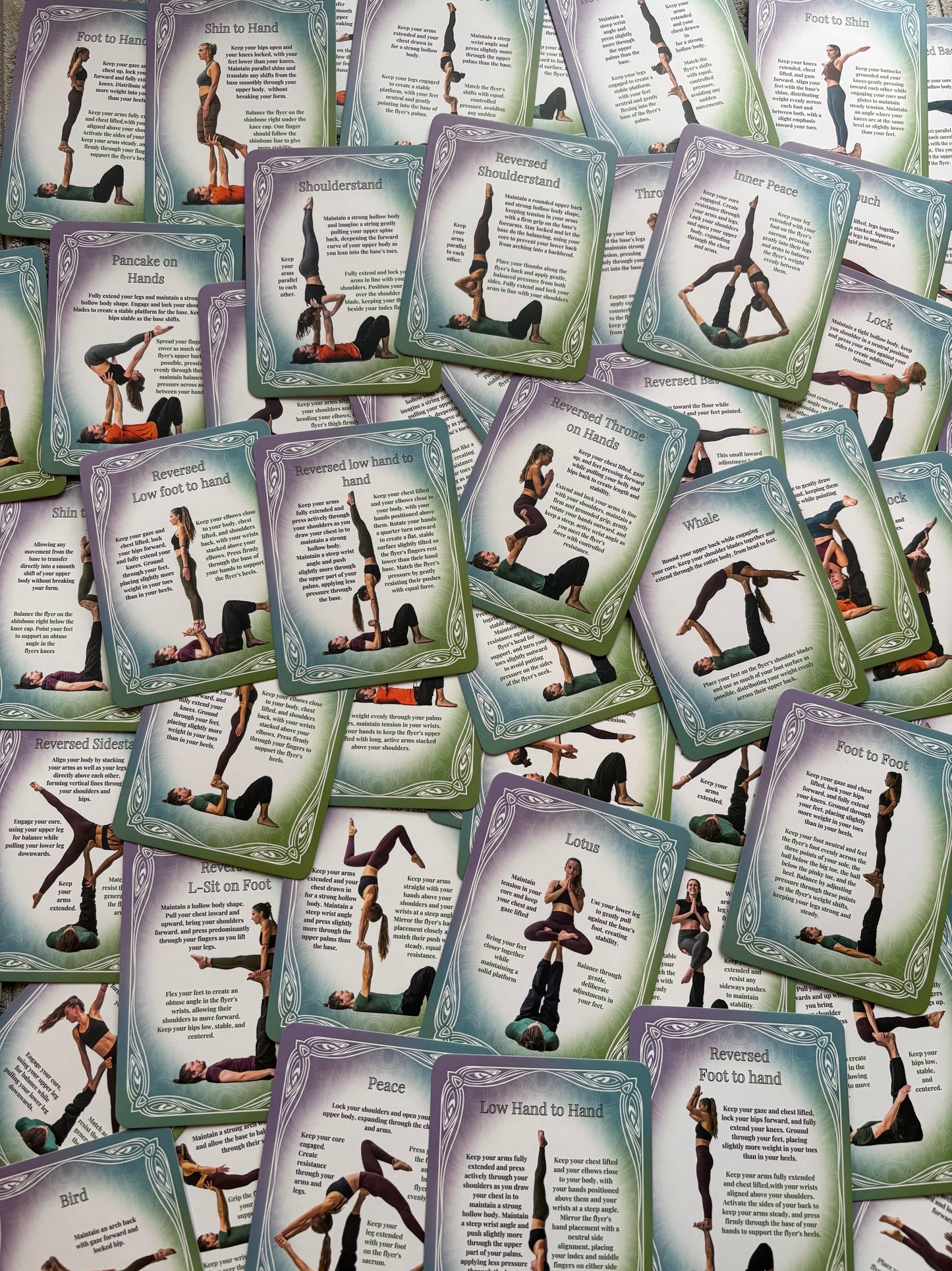 Acrocards | Acroyoga Classics | 53 Acroyoga LBase Poses | Acroyoga Game | Tips from Teachers